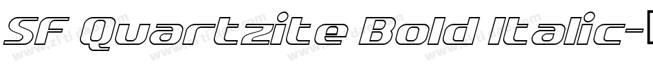 SF Quartzite Bold Italic字体转换